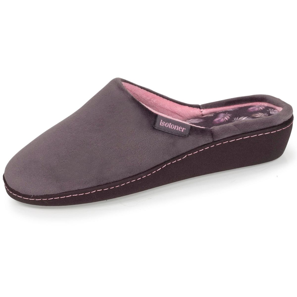 ISOTONER Isotoner Chaussons mules femme ultra doux ultra confort