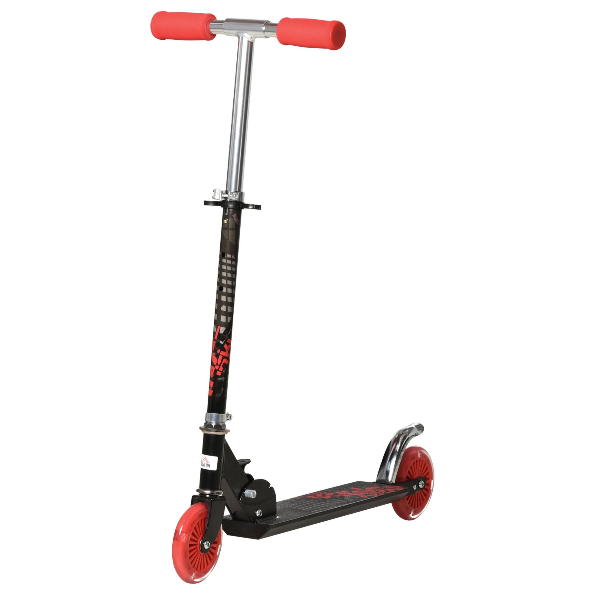 HOMCOM Trottinette électrique 120 W pliable pour enfant de 7 à 12 ans  hauteur guidon et selle réglable 10 Km/h max. rouge pas cher 