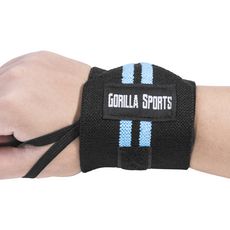 Bande de maintien poignet Noir-Rouge Gorilla Sports (Bleu / Noir)