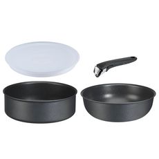 TEFAL INGENIO gris blokker Set 4 pièces wok sauteuse
