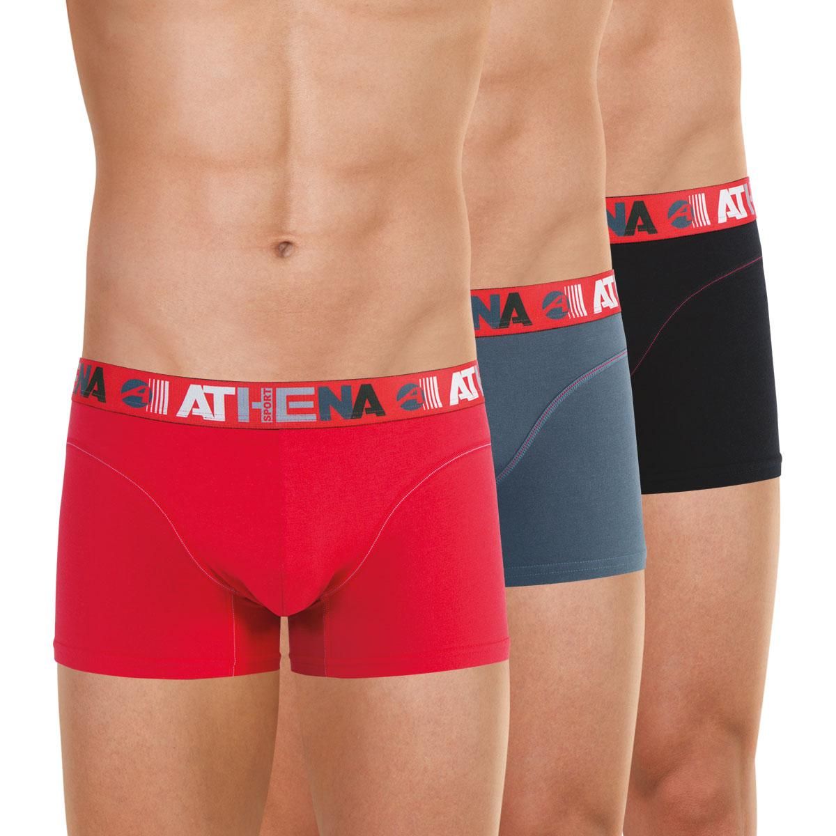 Athena Lot de 3 boxers homme Endurance 24H