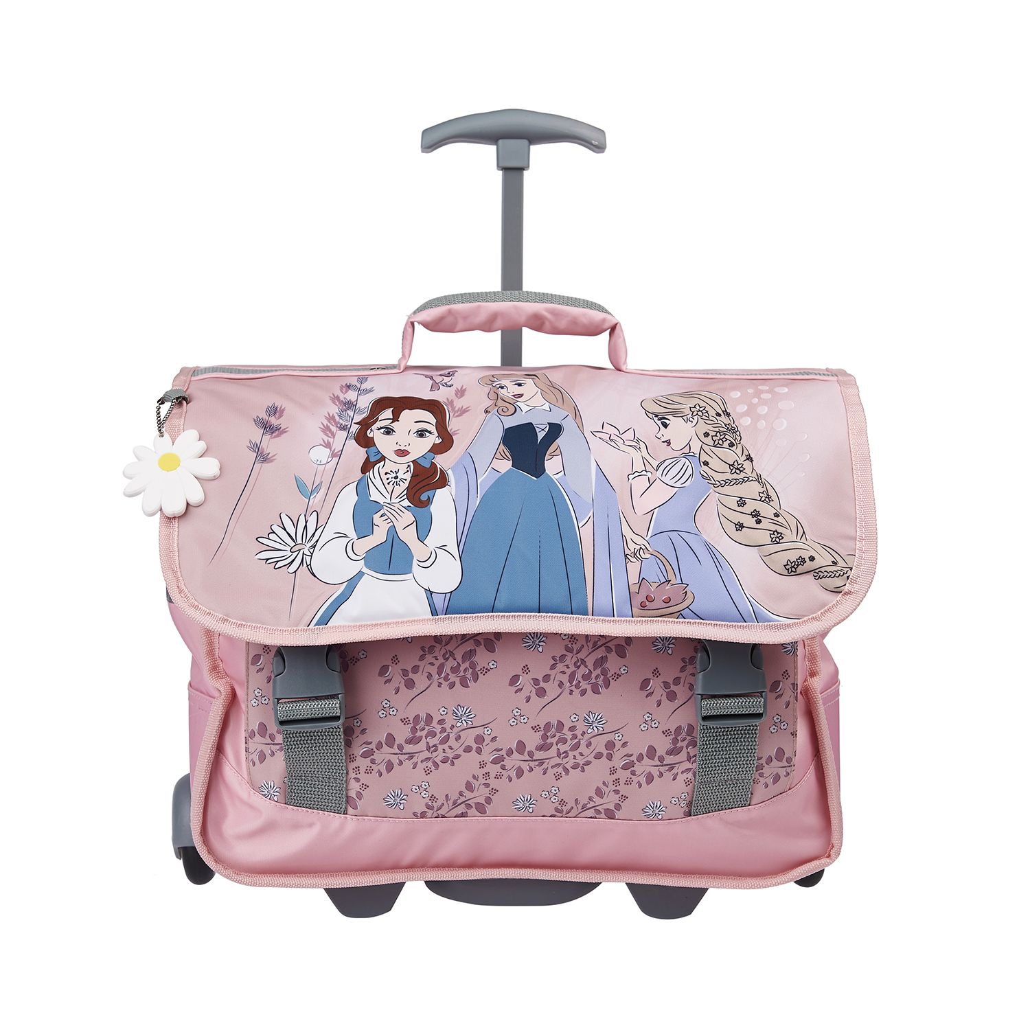 Cartable roulettes 38 cm CP CE1 CE2 rose Princesses Disney