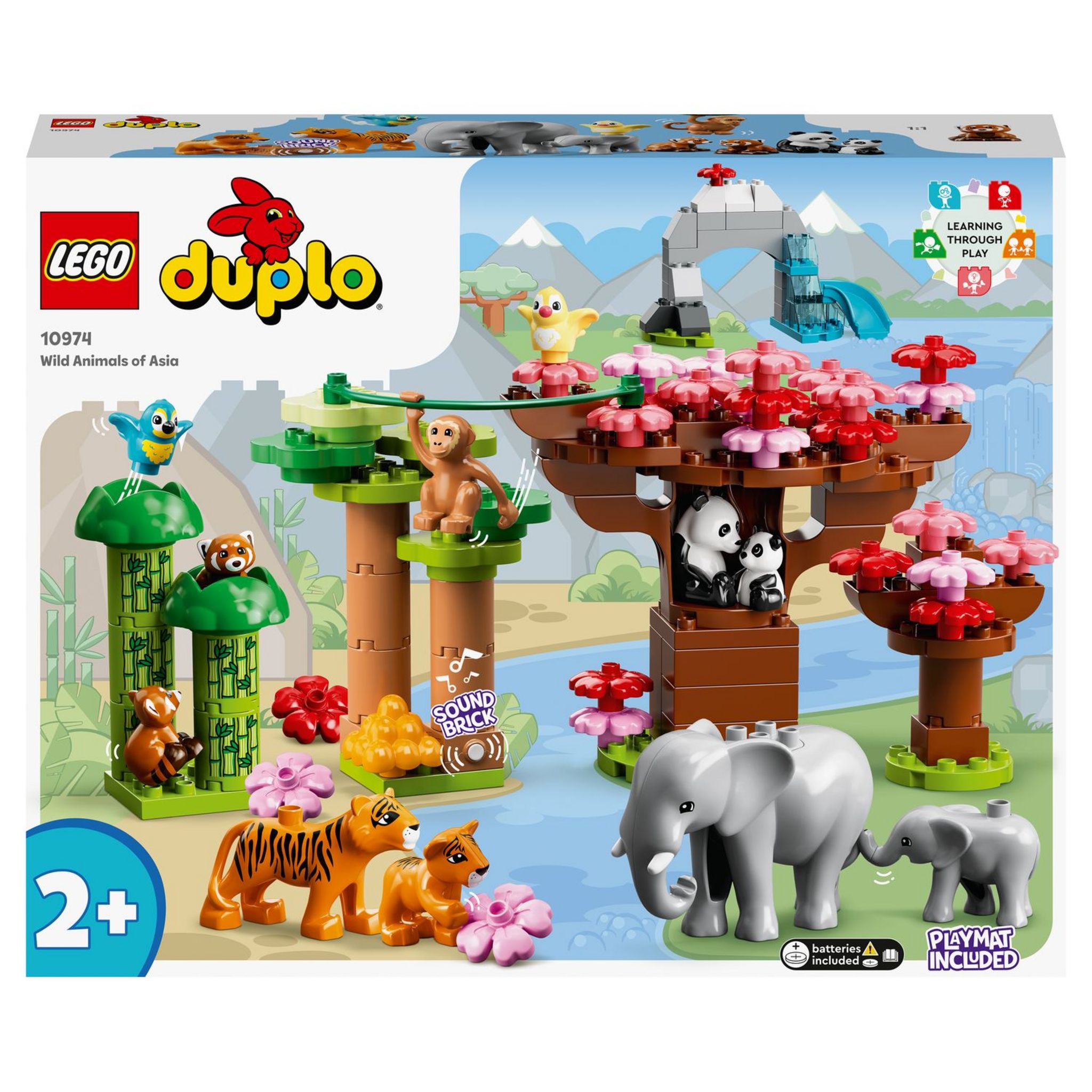 LEGO DUPLO 10974 Animaux Sauvages d’Asie, Jouet et Figurines