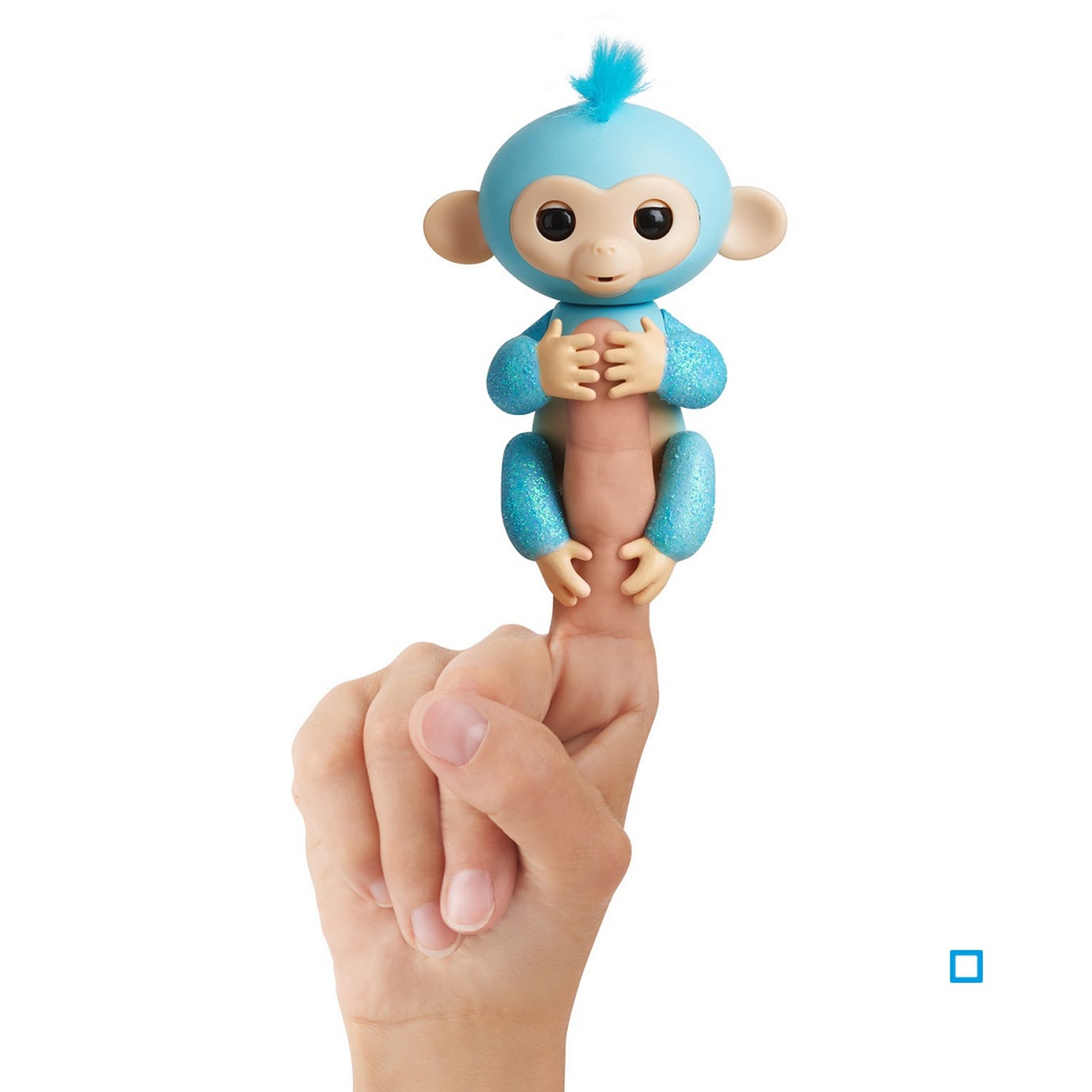 WowWee Fingerlings Glitter Singe Bleu Interactif pas cher 