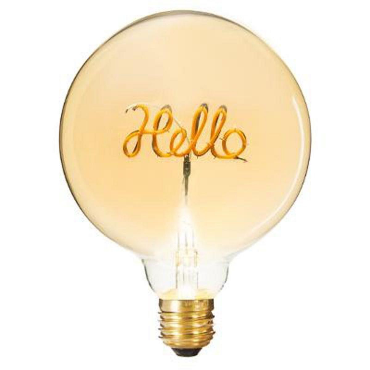  Ampoule Décorative à Filament  Hello  17cm Ambre