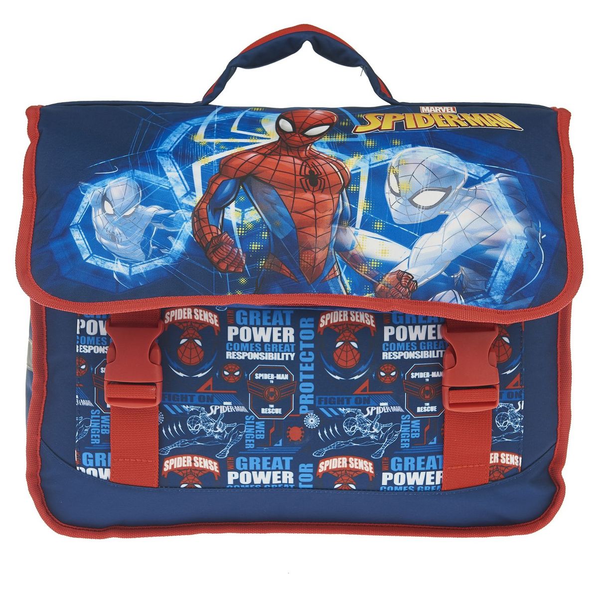 MARVEL Cartable 36 cm bleu SPIDERMAN pas cher Auchan