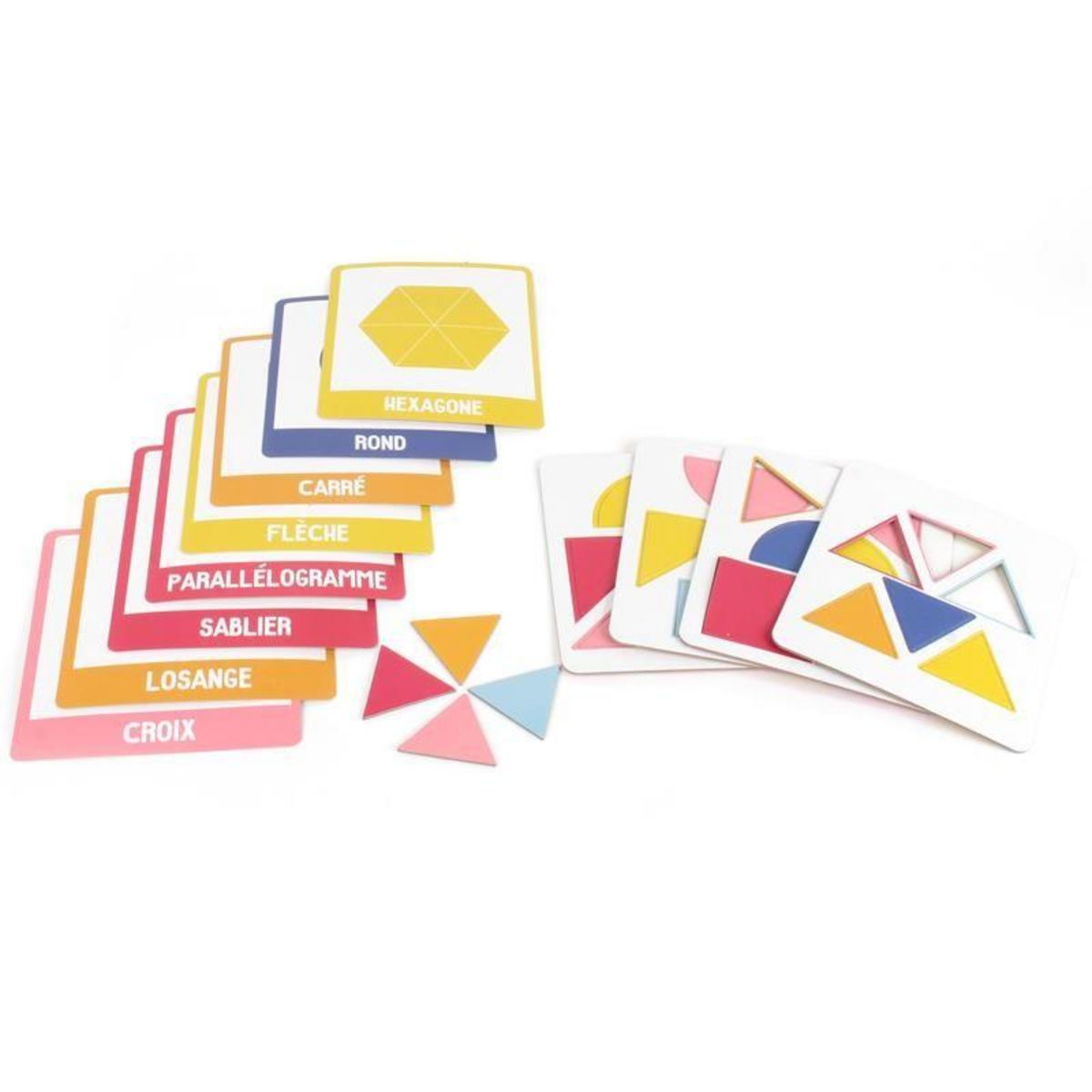 Paris Prix Jeu de 10 Cartes Éducatives  J'apprends les Formes  19cm Multicolore