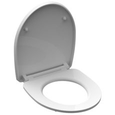 SCHÜTTE Siege de toilette avec fermeture en douceur WHITE WAVE Blanc
