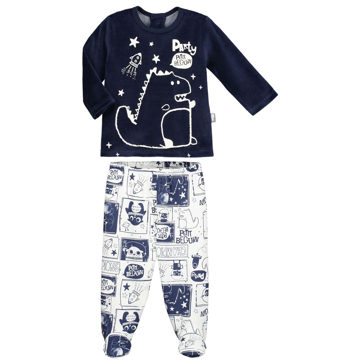 Pyjama bebe 2 pieces avec pieds new arrivals