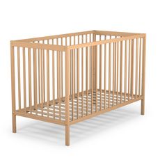 At4 Lit Bebe A Barreaux Bois Massif 60 X 1 Cm Douce Nuit Naturel Pas Cher A Prix Auchan