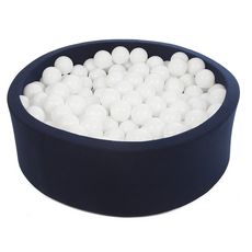 Piscine à balles Aire de jeu + 450 balles bleu marine blanc