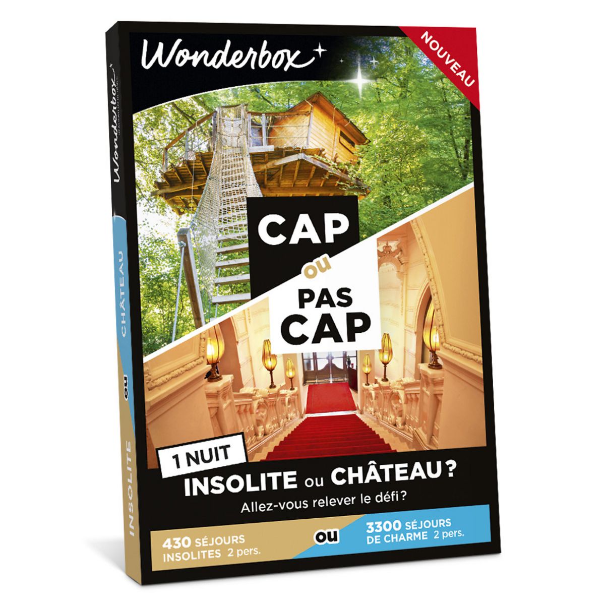 Wonderbox Cap Ou Pas Cap Insolite Ou Chateau Wonderbox CAP OU PAS CAP - Insolite ou château ? - 1 nuit pas cher -  Auchan.fr