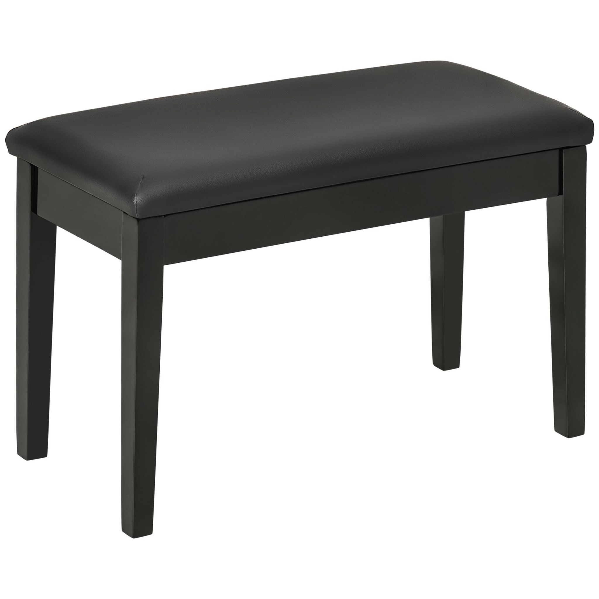 HOMCOM Banc de Rangement en Velours Coffre Rangement Tabouret avec