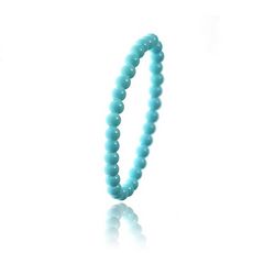 Bracelet orné de perles en verre bleu par SC Crystal
