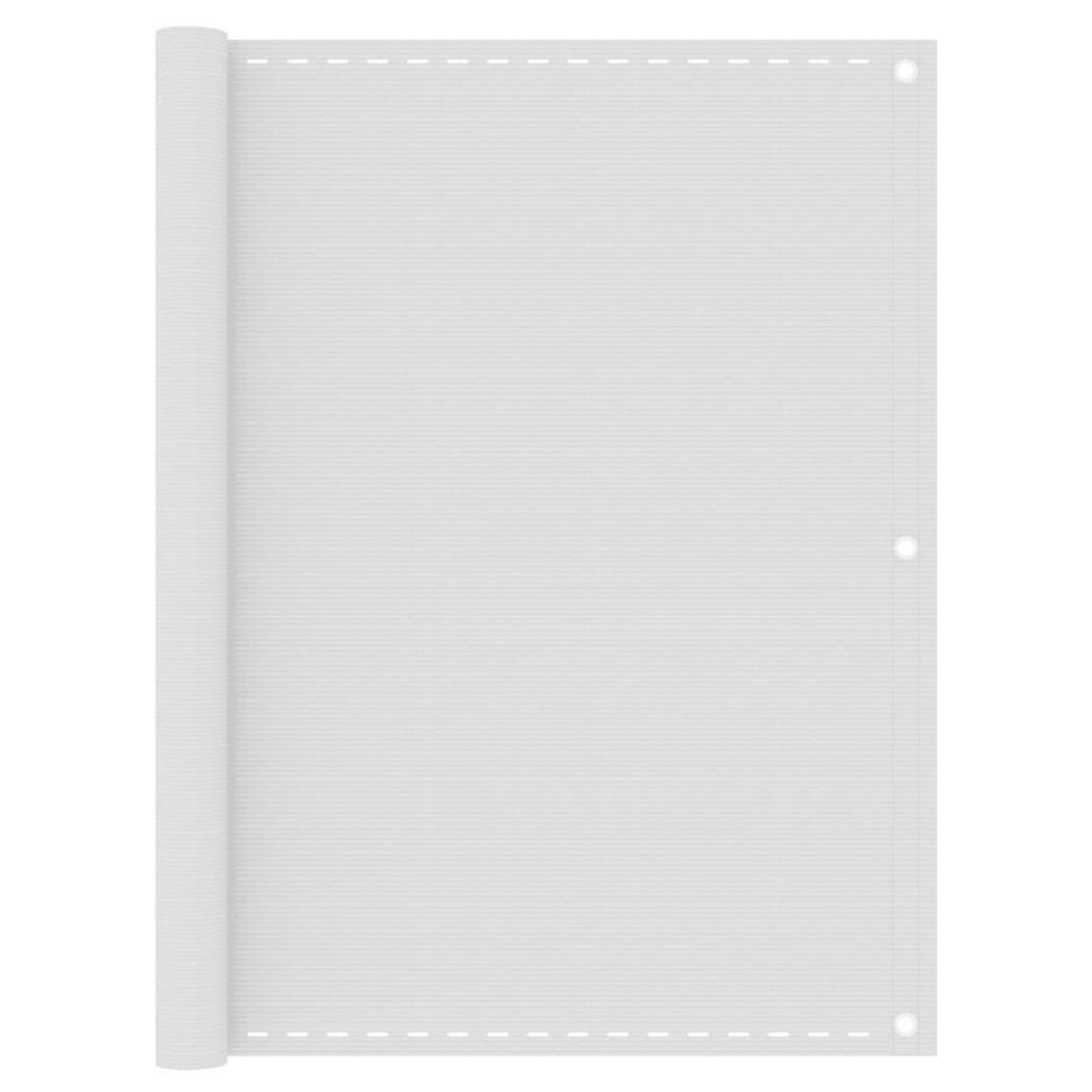 VIDAXL Ecran de balcon Blanc 120x600 cm PEHD