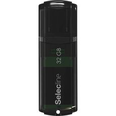 SELECLINE Cle usb Noire Transparente - USB 2.0 - 32 Go