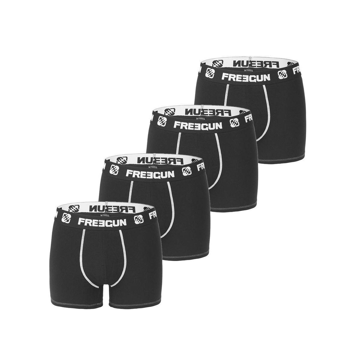 FREEGUN Lot de 4 Boxers homme microfibre