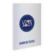 Love Love Cahier de texte 15,5x21,5cm souple argent