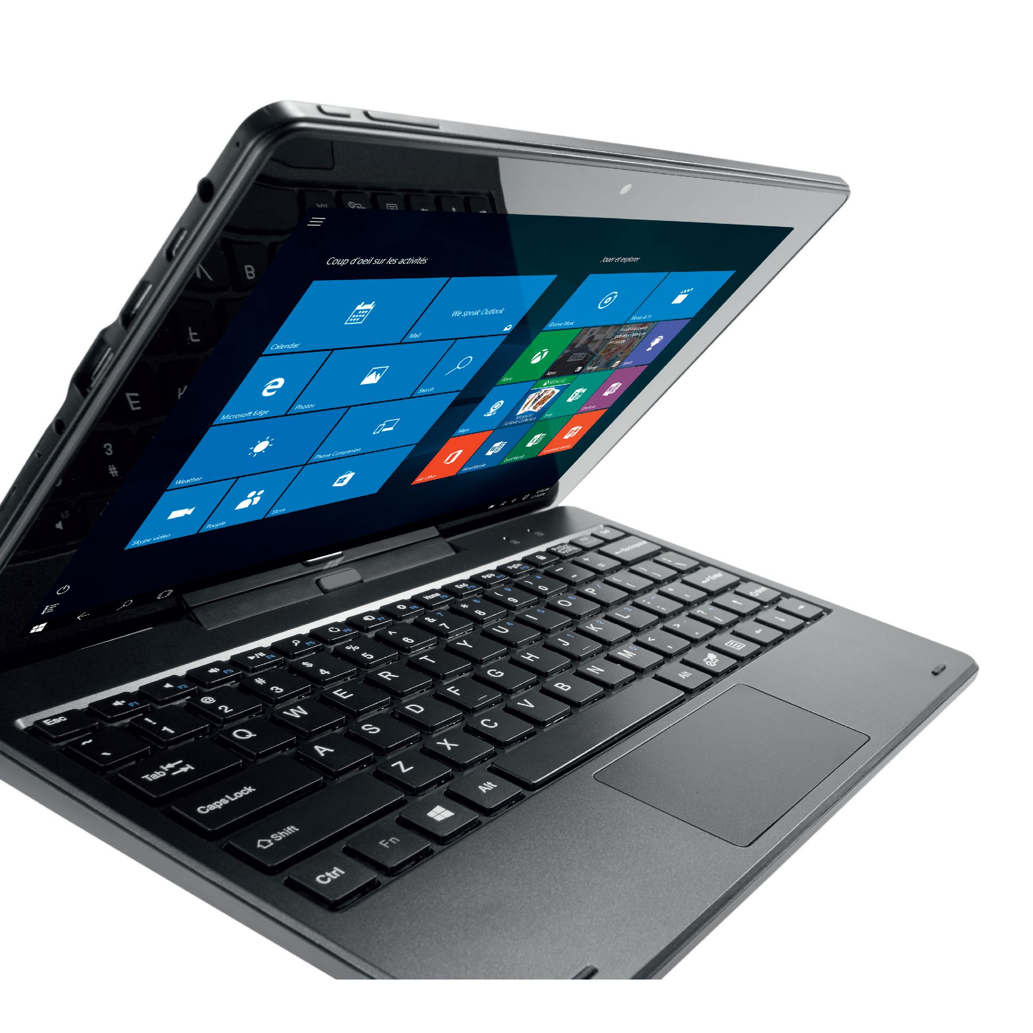 Tablette PC Windows 10 de 10.1 pouces avec clavier, 2 Go de RAM