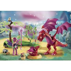 PLAYMOBIL 9134 - Fairies - Gardienne des fées avec dragons