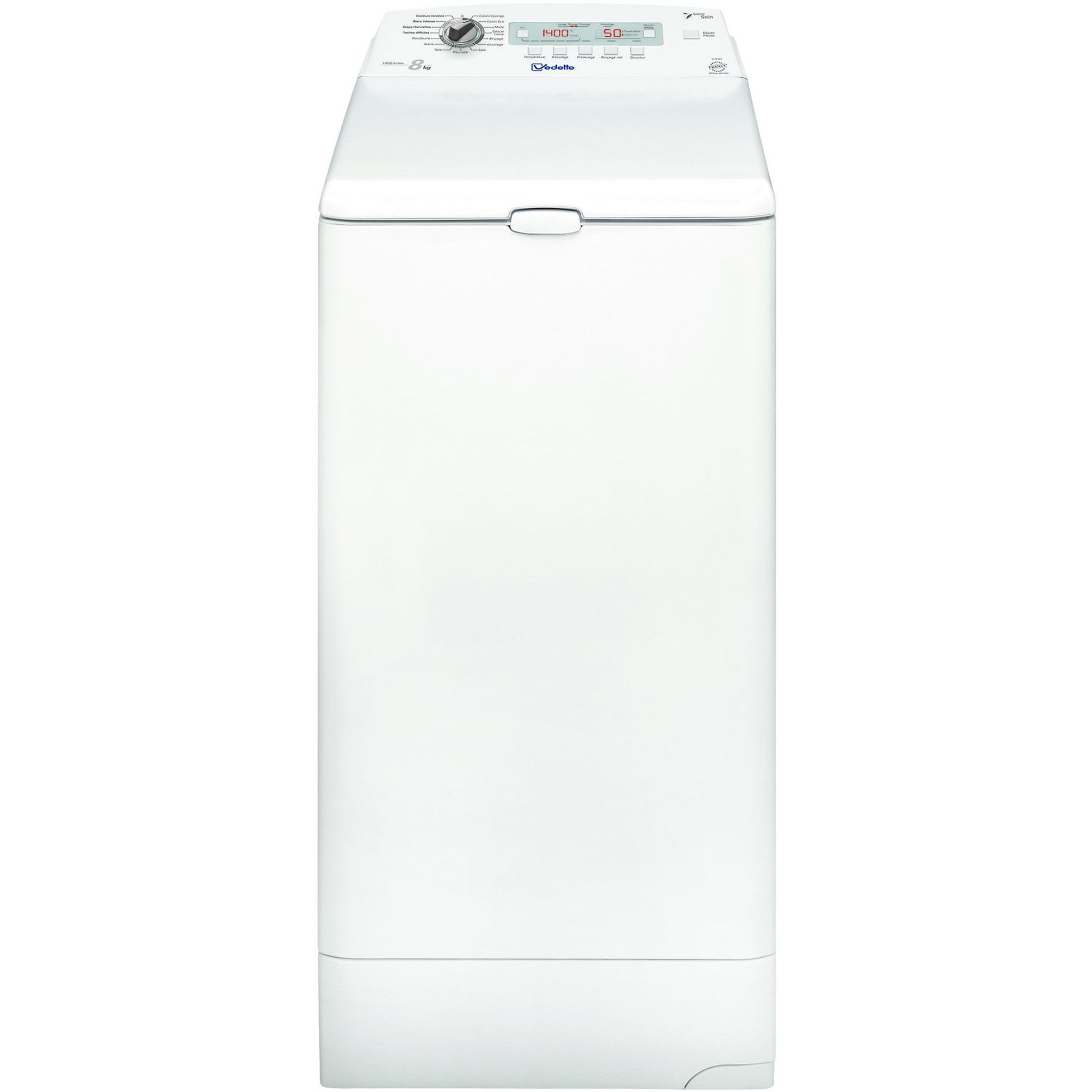 VEDETTE VLT8384 - Lave-linge top - 8kg - 1400 tours - A+++ - Cdiscount  Electroménager