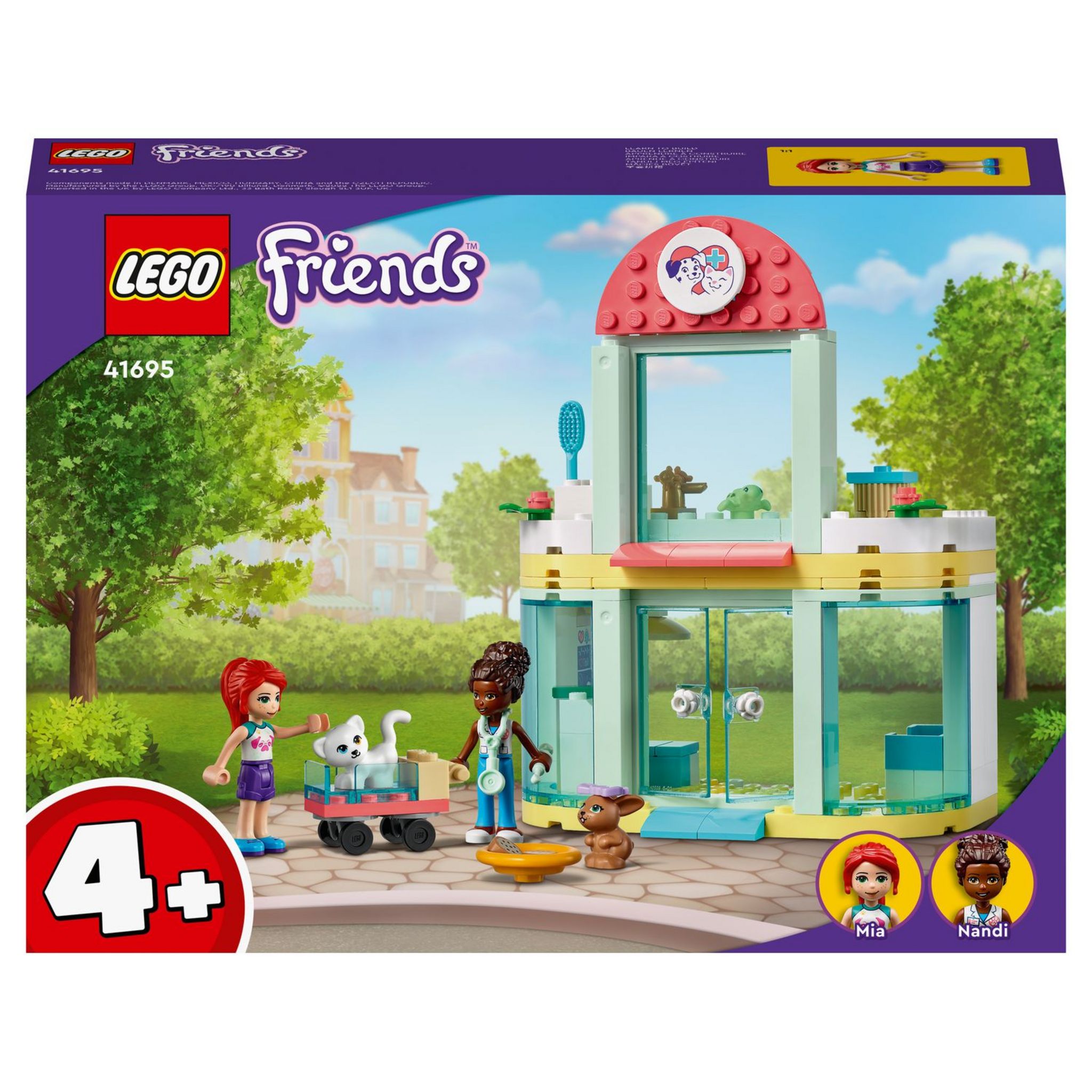 LEGO Friends 42632 La Clinique Vétérinaire des Animaux de la Ferme, Jouet  avec 2 Figurines et 3 Animaux, Cadeau Enfants pas cher 