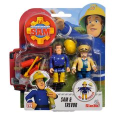 SMOBY Lot de 2 figurines articulées 7.5cm thème Sam le Pompier