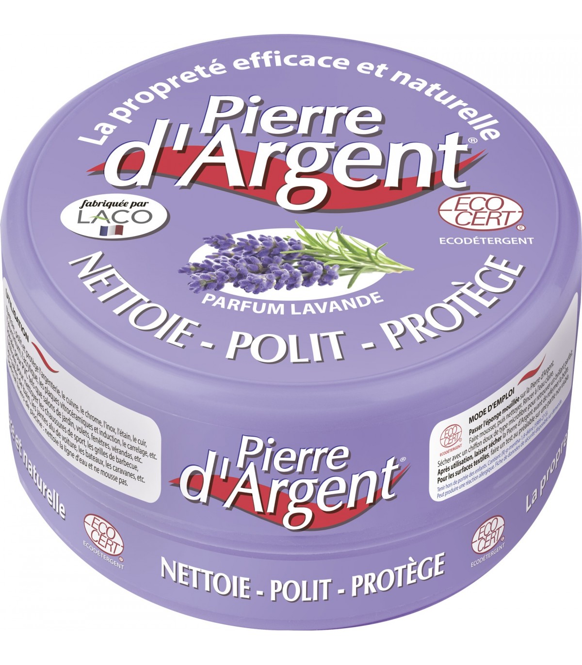 CALICOSY PIERRE D'ARGENT® 300GR PARFUM LAVANDE + EPONGE pas cher 