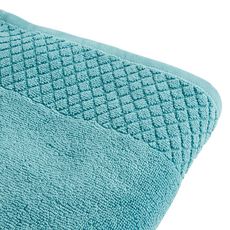 ACTUEL Drap de bain uni pur coton qualité Zéro Twist 600 g/m² (Bleu turquoise)