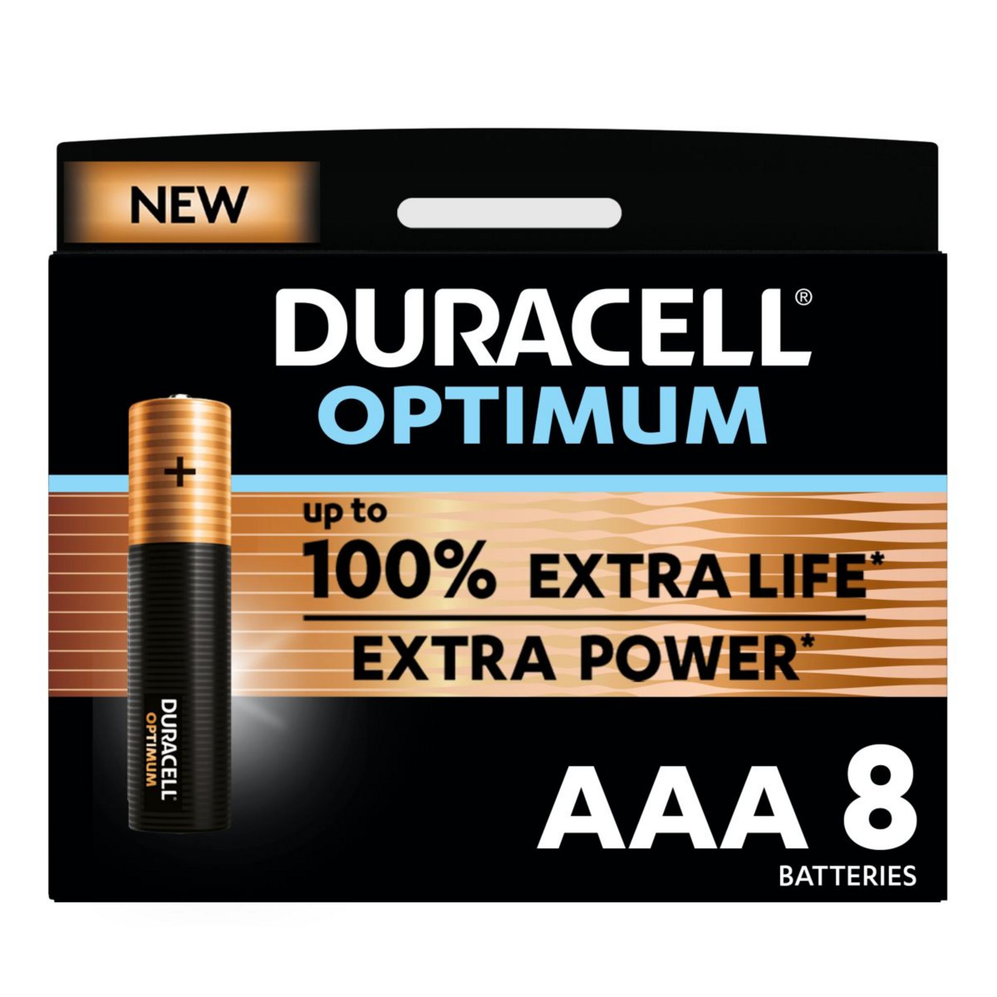 DURACELL Optimium - 4 piles alcalines - AAA LR03 Pas Cher