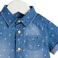 In Extenso Chemise Manches Courtes Bebe Garcon Pas Cher A Prix Auchan