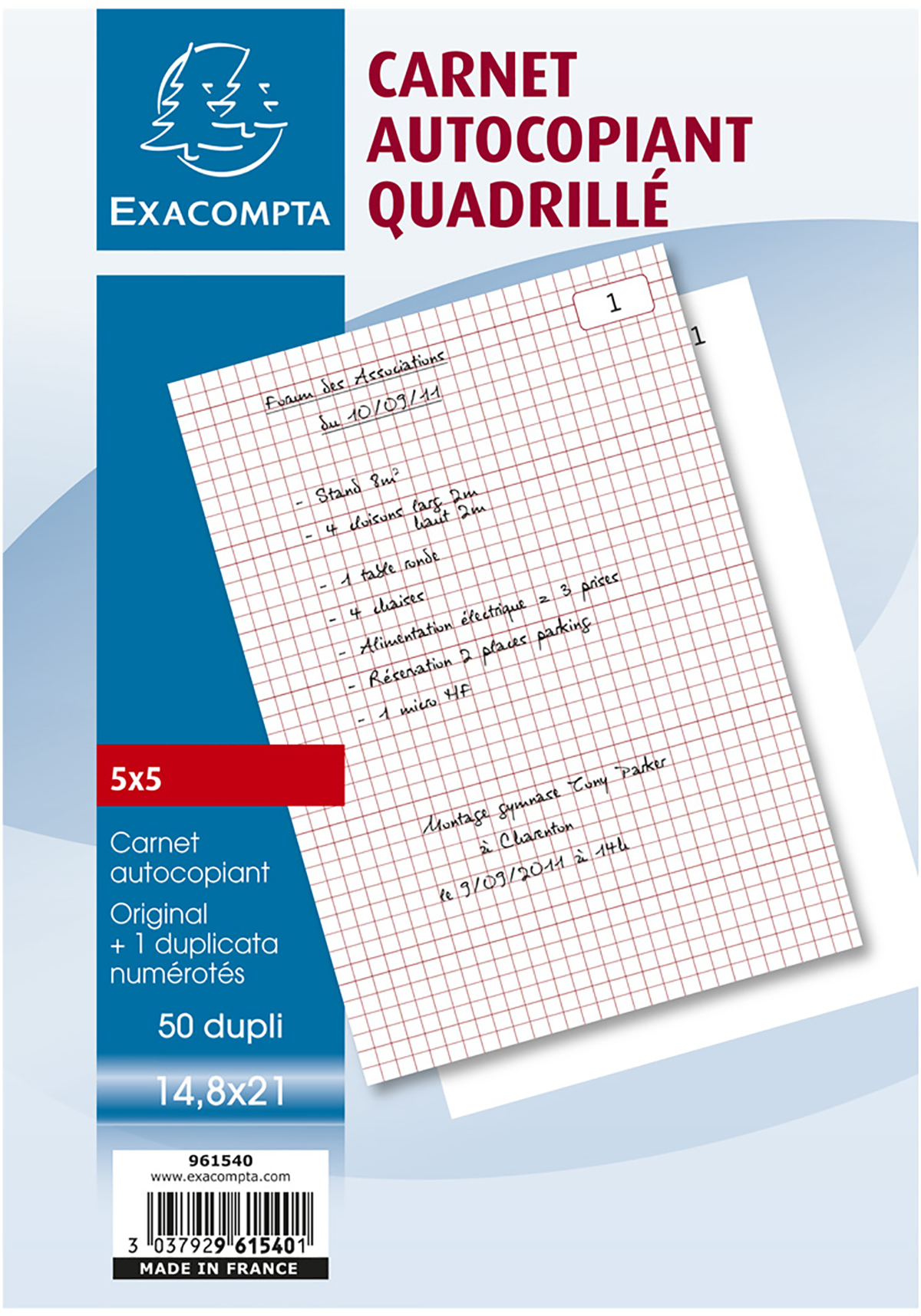 Carnet Factures EXACOMPTA Manifold 50 duplicata