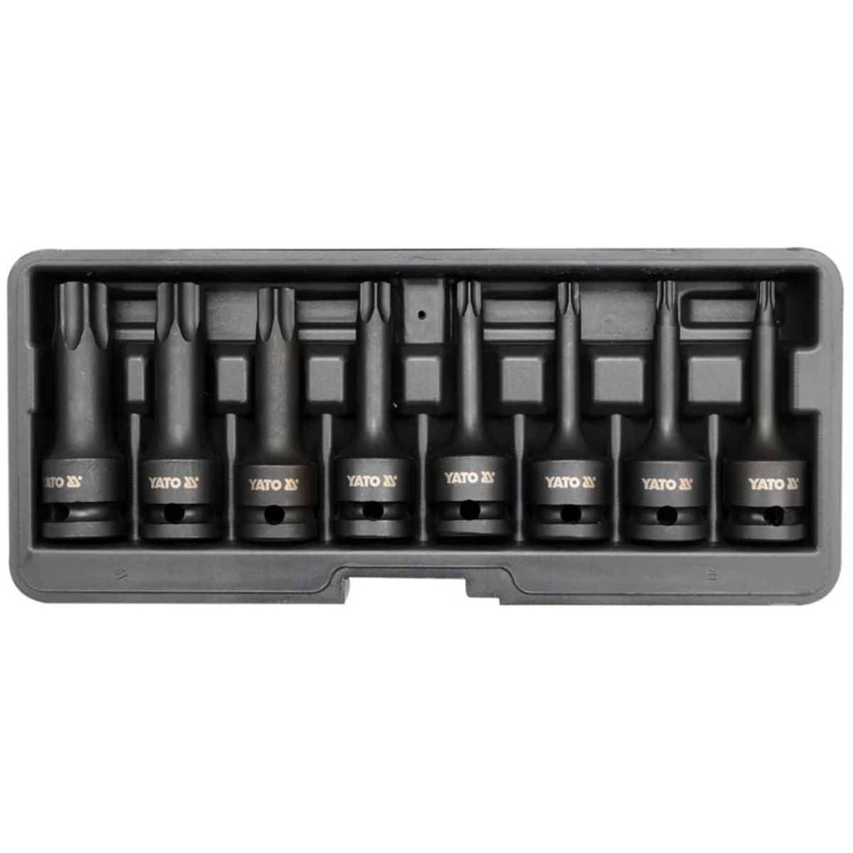  YATO Kit de douilles a impact torx 8 pcs Noir YT-1065