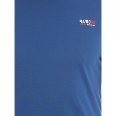 t-shirt col rond en coton namaska (Bleu Royal Métallisé)