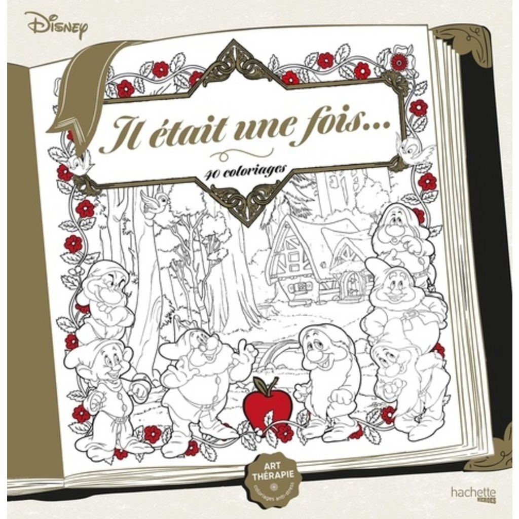 100 coloriages Art-thérapie Disney Histoires éternelles 