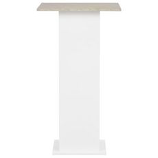 Table de bar Blanc et beton 60x60x110 cm