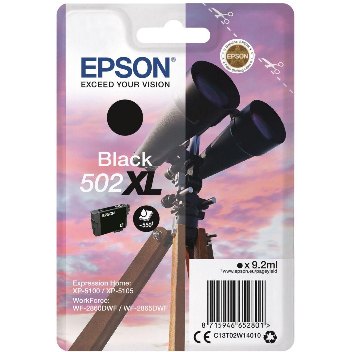 Epson Cartouche d'encre 502 Noir XL Série Jumelles