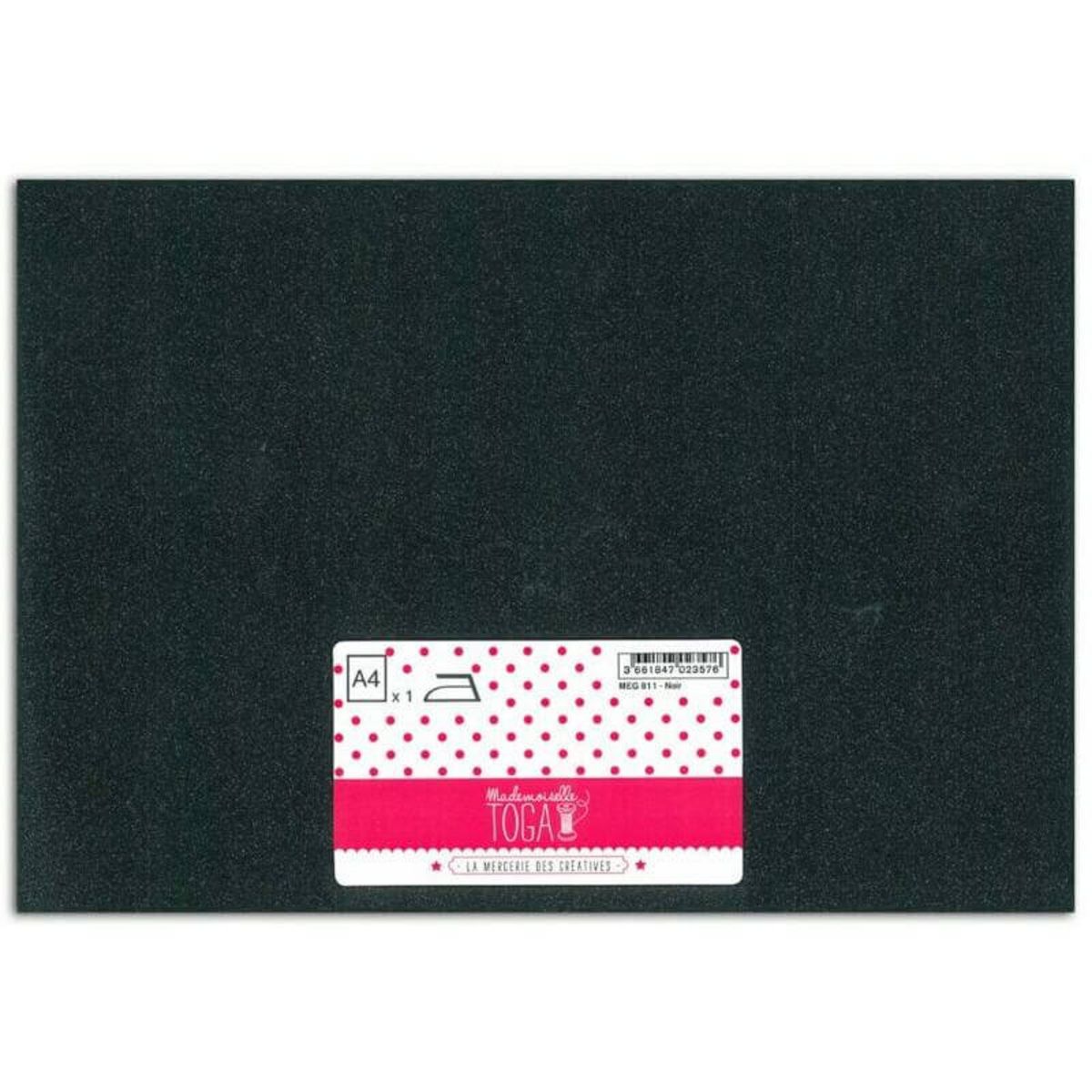 Toga Tissu Thermocollant A4 noir
