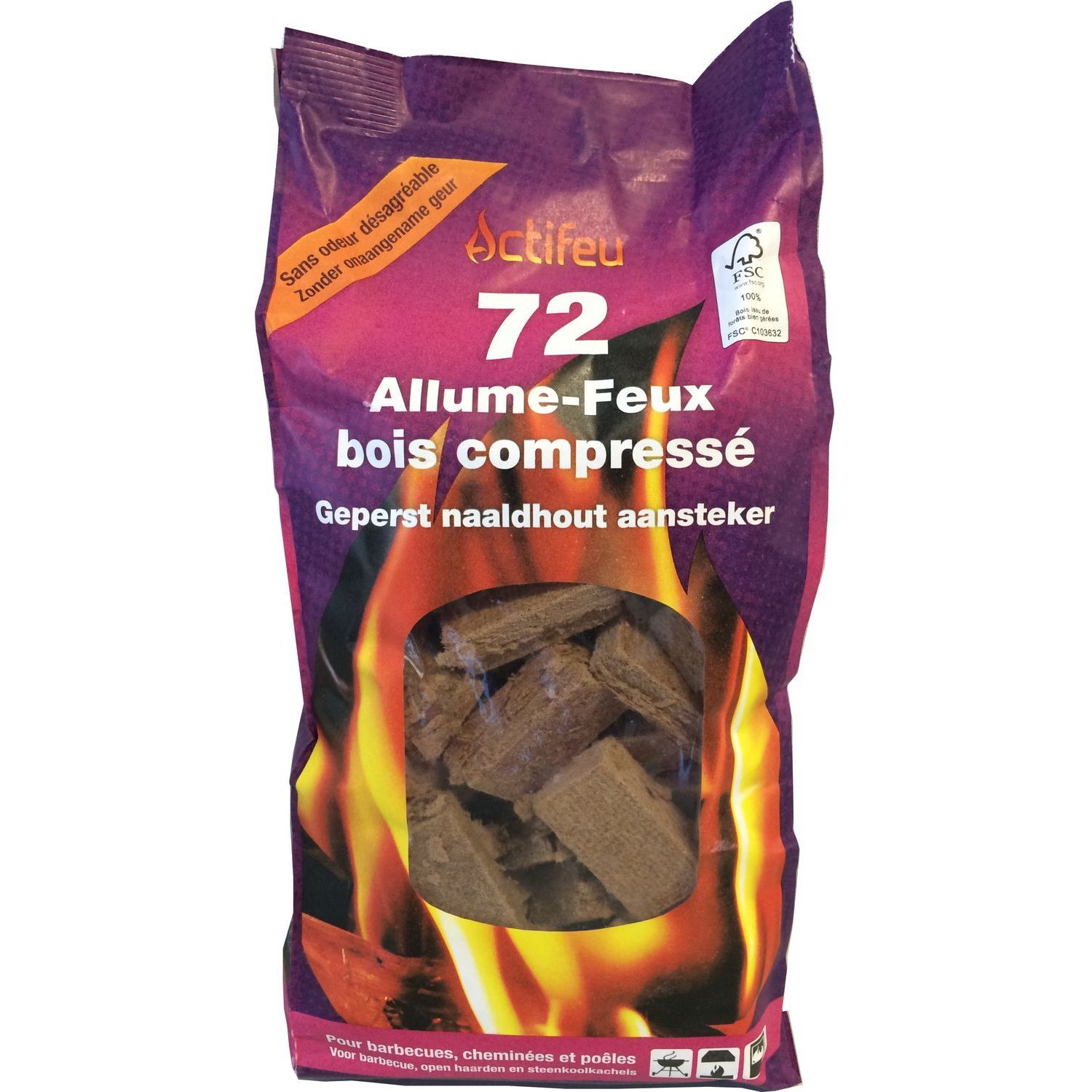 Sachet de 72 allume-feux FSC®