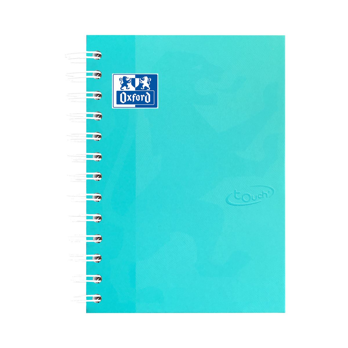 OXFORD Agenda scolaire journalier à spirale 12x18cm Soft Touch turquoise  2023-2024 pas cher 