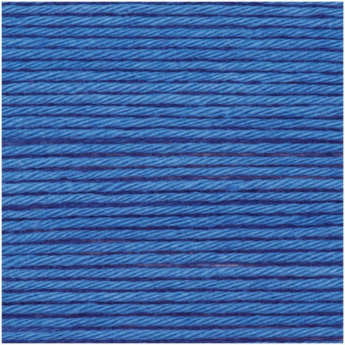 RICO DESIGN Pelote de coton - Bleu - 57,5 m