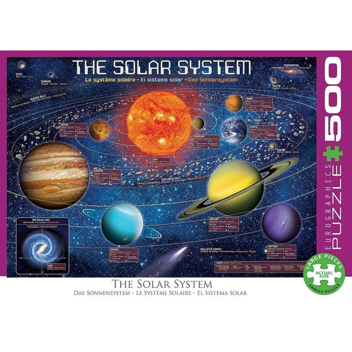Eurographics Puzzle 500 pièces XL : Le système solaire