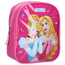 Sac Gouter 1 Compartiment Fille Heroines Cendrillon Aurore Rose Pas Cher A Prix Auchan