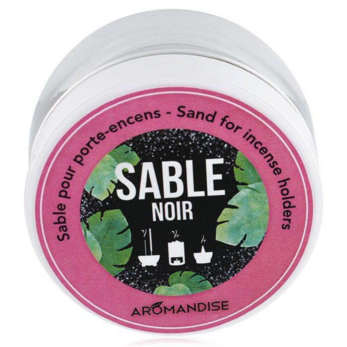 Aromandise Sable noir pour porte-encens - 100 g