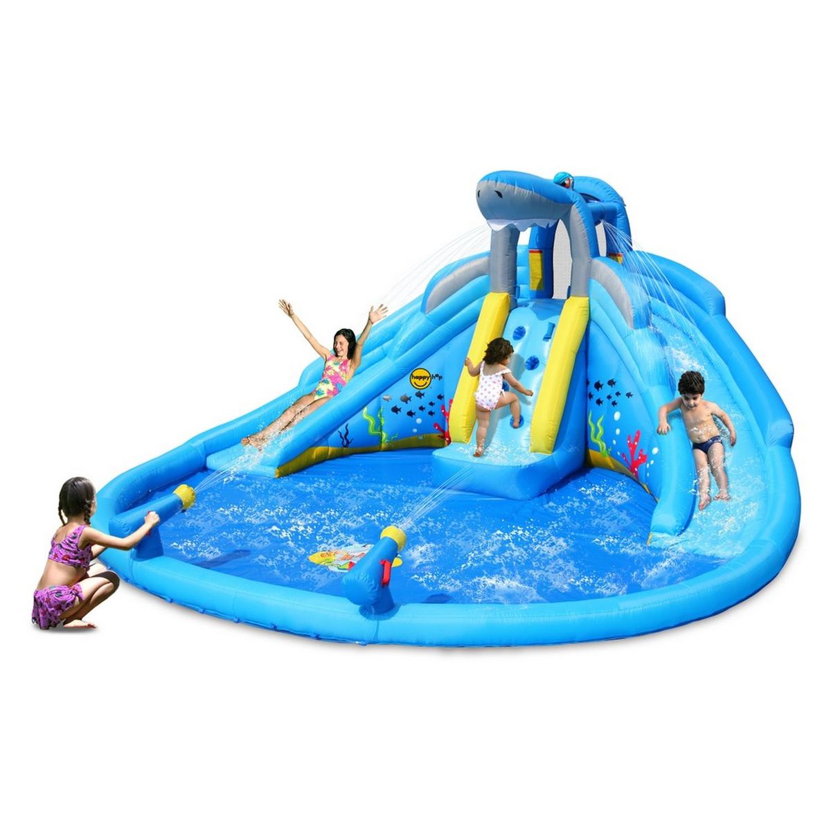 HAPPY HOP Aire de jeux gonflable requin piscine pas cher 