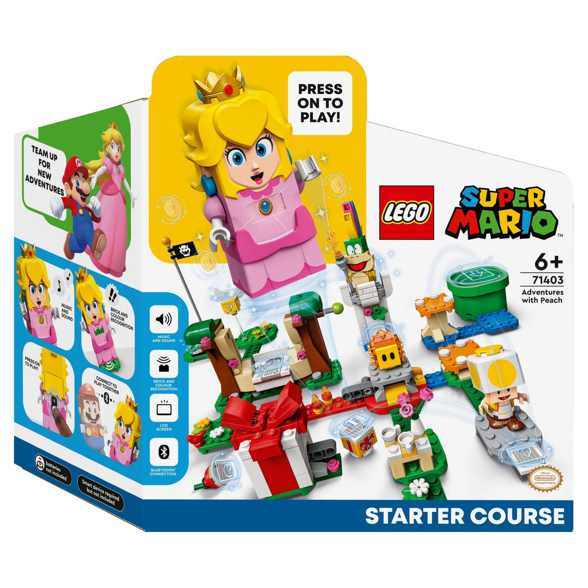 LEGO 71360 - Super Mario pack de démarrage les aventures de Mario - Jouet  interactif - Jeu de Construction incluant la Figurine