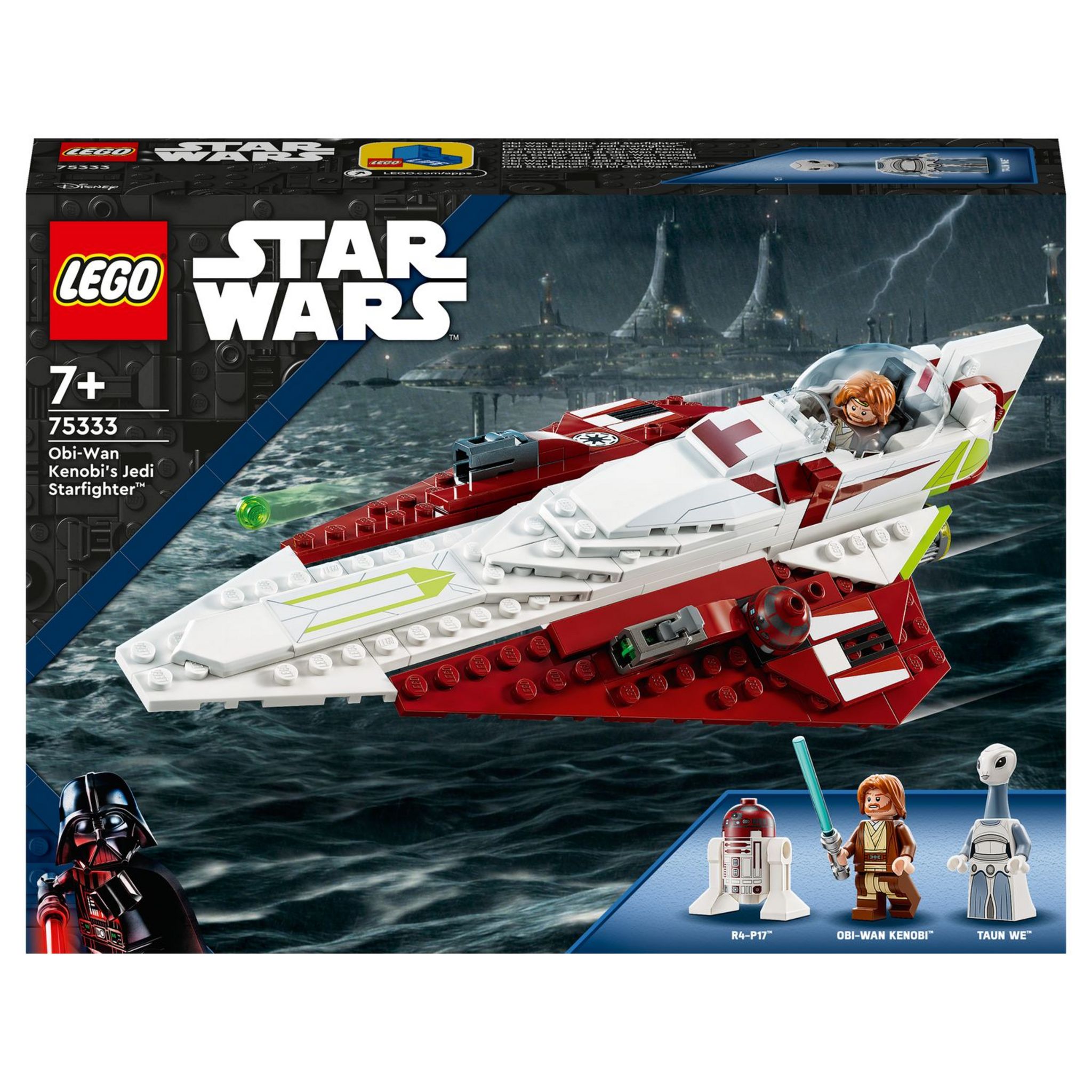 LEGO 75360 Star Wars Le Chasseur Jedi de Yoda, Jouet de Construction &  75333 Star Wars Le Chasseur Jedi d'Obi-Wan Kenobi: Jeu de Construction Star  Wars avec Minifigurine Taun We : 