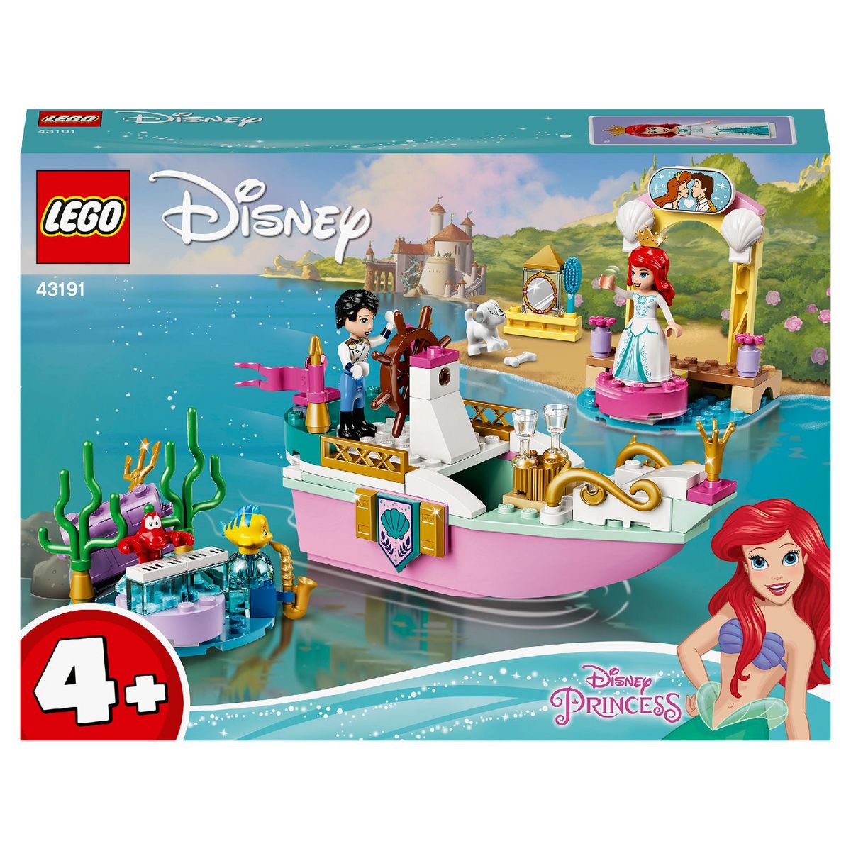 LEGO Disney Princess 43191 Le bateau de mariage d&rsquo;Ariel -  La Petite Sirène