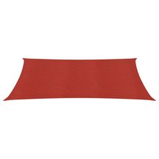 Voile d'ombrage 160 g/m^2 Rouge 2x4 m PEHD