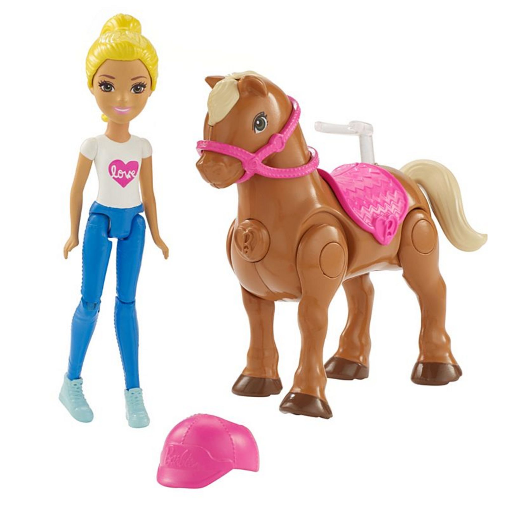 BARBIE Poupee Barbie on the Go Poupee poney pas cher Auchan